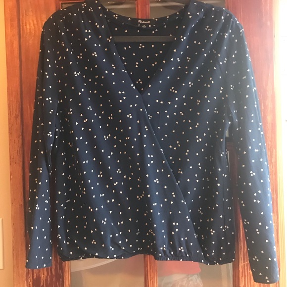 Madewell Silk Wrap Top - Picture 2 of 4
